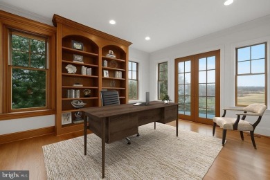 Stunning stone colonial with unobstructed views overlooking on Applebrook Golf Club in Pennsylvania - for sale on GolfHomes.com, golf home, golf lot