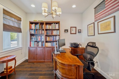 This stunning, custom-built home features both a primary and on Hunters Point Golf Club in Idaho - for sale on GolfHomes.com, golf home, golf lot