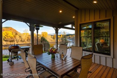 Roaring Fork River and Mount Sopris views envelop this on Aspen Glen Club in Colorado - for sale on GolfHomes.com, golf home, golf lot