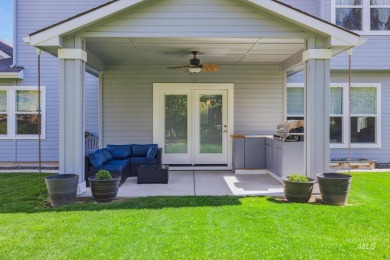 This stunning, custom-built home features both a primary and on Hunters Point Golf Club in Idaho - for sale on GolfHomes.com, golf home, golf lot