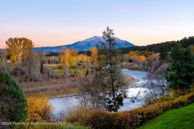 Roaring Fork River and Mount Sopris views envelop this on Aspen Glen Club in Colorado - for sale on GolfHomes.com, golf home, golf lot