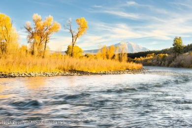 Roaring Fork River and Mount Sopris views envelop this on Aspen Glen Club in Colorado - for sale on GolfHomes.com, golf home, golf lot