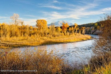 Roaring Fork River and Mount Sopris views envelop this on Aspen Glen Club in Colorado - for sale on GolfHomes.com, golf home, golf lot