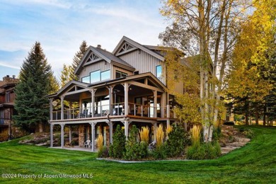 Roaring Fork River and Mount Sopris views envelop this on Aspen Glen Club in Colorado - for sale on GolfHomes.com, golf home, golf lot