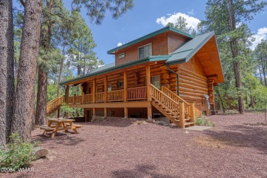 Custom FULL LOG cabin ON TWO LOTS . This Pinetop Lakes Country on Pinetop Lakes Golf and Country Club in Arizona - for sale on GolfHomes.com, golf home, golf lot