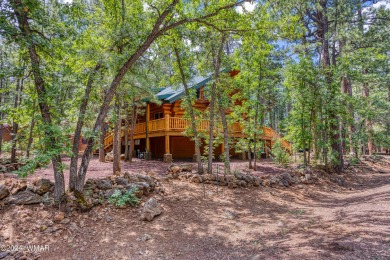 Custom FULL LOG cabin ON TWO LOTS . This Pinetop Lakes Country on Pinetop Lakes Golf and Country Club in Arizona - for sale on GolfHomes.com, golf home, golf lot