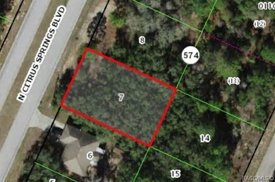 High-visibility vacant residential lot located at 8867 N Citrus on Pine Ridge Community Golf and Country Club in Florida - for sale on GolfHomes.com, golf home, golf lot