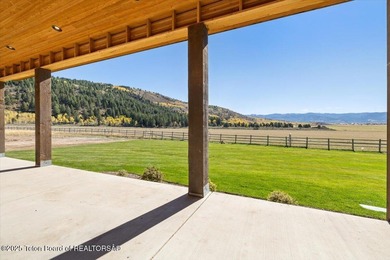 Discover elevated mountain living in this brand-new custom home on Teton Reserve in Idaho - for sale on GolfHomes.com, golf home, golf lot