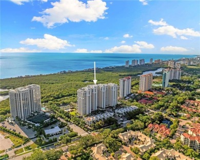 19th floor West facing residence with rare 10' high ceilings in on Club at Pelican Bay Golf Course in Florida - for sale on GolfHomes.com, golf home, golf lot