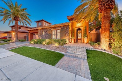 This former model home is situated on the 10th hole of Chimera on Tuscany Golf Club in Nevada - for sale on GolfHomes.com, golf home, golf lot