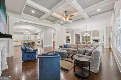 An architectural masterpiece in a gated community, on the 5th on Echelon Golf Club in Georgia - for sale on GolfHomes.com, golf home, golf lot