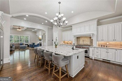 An architectural masterpiece in a gated community, on the 5th on Echelon Golf Club in Georgia - for sale on GolfHomes.com, golf home, golf lot