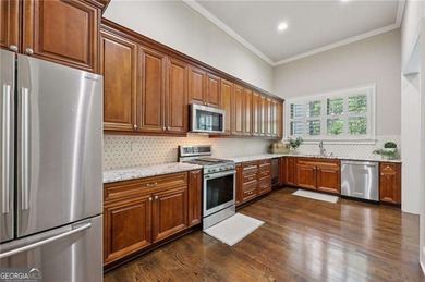 An architectural masterpiece in a gated community, on the 5th on Echelon Golf Club in Georgia - for sale on GolfHomes.com, golf home, golf lot