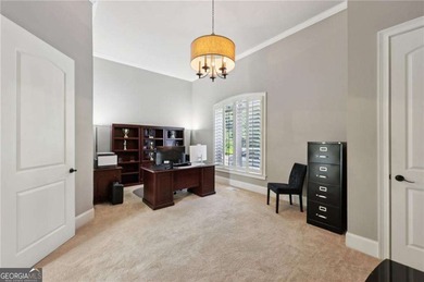 An architectural masterpiece in a gated community, on the 5th on Echelon Golf Club in Georgia - for sale on GolfHomes.com, golf home, golf lot