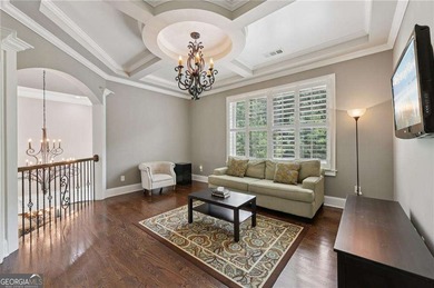 An architectural masterpiece in a gated community, on the 5th on Echelon Golf Club in Georgia - for sale on GolfHomes.com, golf home, golf lot