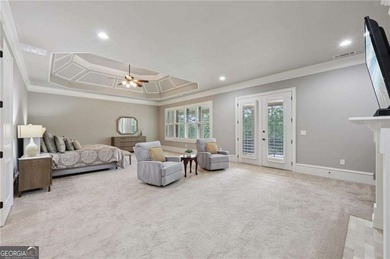 An architectural masterpiece in a gated community, on the 5th on Echelon Golf Club in Georgia - for sale on GolfHomes.com, golf home, golf lot