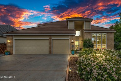 Stunning two-story home situated on the 15th green at Dayton on Dayton Valley Golf Club At Legado in Nevada - for sale on GolfHomes.com, golf home, golf lot