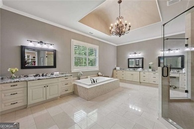 An architectural masterpiece in a gated community, on the 5th on Echelon Golf Club in Georgia - for sale on GolfHomes.com, golf home, golf lot