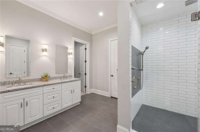 An architectural masterpiece in a gated community, on the 5th on Echelon Golf Club in Georgia - for sale on GolfHomes.com, golf home, golf lot