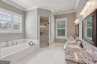 An architectural masterpiece in a gated community, on the 5th on Echelon Golf Club in Georgia - for sale on GolfHomes.com, golf home, golf lot