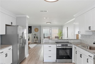 This like new open-concept floor plan is a beautifully renovated on Stumpy Lake Golf Course in Virginia - for sale on GolfHomes.com, golf home, golf lot