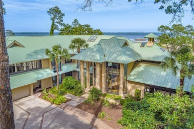 Stately, Sound front home with Ocean views. 199 ft of Waterfront on Oyster Reef Golf Course in South Carolina - for sale on GolfHomes.com, golf home, golf lot