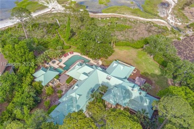 Stately, Sound front home with Ocean views. 199 ft of Waterfront on Oyster Reef Golf Course in South Carolina - for sale on GolfHomes.com, golf home, golf lot