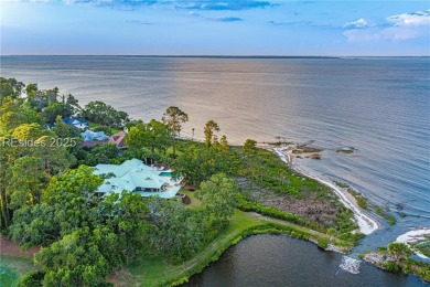 Stately, Sound front home with Ocean views. 199 ft of Waterfront on Oyster Reef Golf Course in South Carolina - for sale on GolfHomes.com, golf home, golf lot