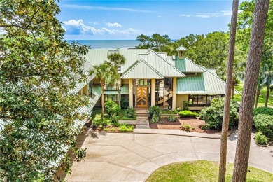 Stately, Sound front home with Ocean views. 199 ft of Waterfront on Oyster Reef Golf Course in South Carolina - for sale on GolfHomes.com, golf home, golf lot