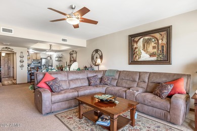 Stunning upper-level condo with no interior steps and a full 13 on Desert Forest Golf Club in Arizona - for sale on GolfHomes.com, golf home, golf lot