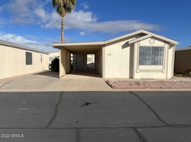 55 plus gated community, you own the land.  2 bedroom 1 bath on Apache Wells Country Club in Arizona - for sale on GolfHomes.com, golf home, golf lot