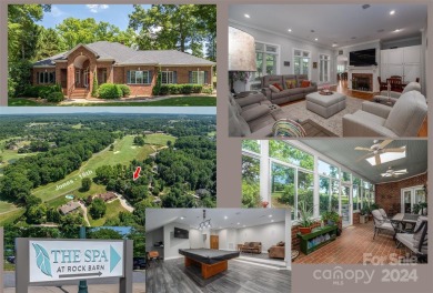 This gorgeous sprawling 1.5 story home is located in the premier on Rock Barn Golf and Spa in North Carolina - for sale on GolfHomes.com, golf home, golf lot