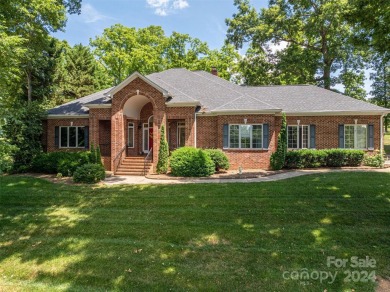 This gorgeous sprawling 1.5 story home is located in the premier on Rock Barn Golf and Spa in North Carolina - for sale on GolfHomes.com, golf home, golf lot