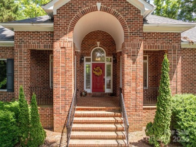 This gorgeous sprawling 1.5 story home is located in the premier on Rock Barn Golf and Spa in North Carolina - for sale on GolfHomes.com, golf home, golf lot