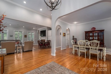 This gorgeous sprawling 1.5 story home is located in the premier on Rock Barn Golf and Spa in North Carolina - for sale on GolfHomes.com, golf home, golf lot