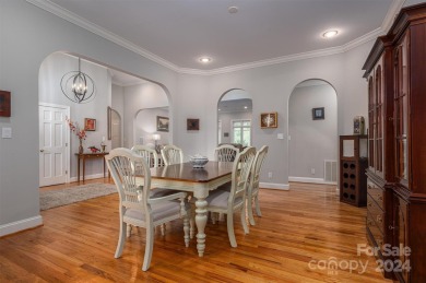 This gorgeous sprawling 1.5 story home is located in the premier on Rock Barn Golf and Spa in North Carolina - for sale on GolfHomes.com, golf home, golf lot