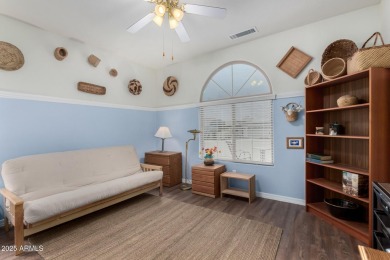 This popular Gala model in Sun City Festival is perfectly on Copper Canyon Golf Club in Arizona - for sale on GolfHomes.com, golf home, golf lot