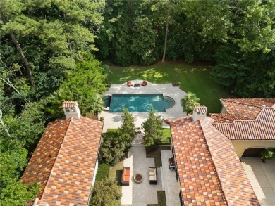 Stunning European-style home on over 1.7 acres of gated, fully on Bobby Jones Golf Club in Georgia - for sale on GolfHomes.com, golf home, golf lot