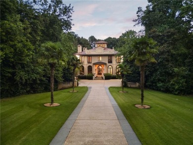 Stunning European-style home on over 1.7 acres of gated, fully on Bobby Jones Golf Club in Georgia - for sale on GolfHomes.com, golf home, golf lot
