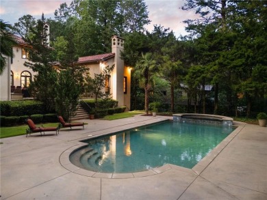 Stunning European-style home on over 1.7 acres of gated, fully on Bobby Jones Golf Club in Georgia - for sale on GolfHomes.com, golf home, golf lot