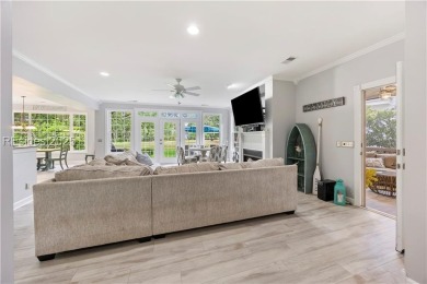 Discover refined Lowcountry living in this beautifully updated on Palmetto Hall Golf Course in South Carolina - for sale on GolfHomes.com, golf home, golf lot