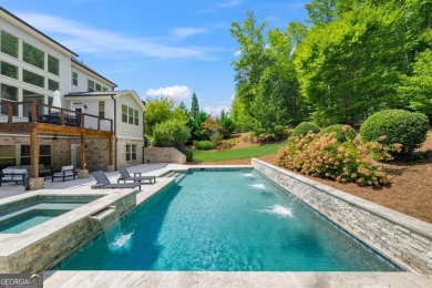 MODERN FARMHOUSE ESTATE WITH POOL AND PRIVATE GATED ENTRY: on Manor Golf and Country Club in Georgia - for sale on GolfHomes.com, golf home, golf lot