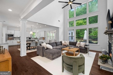 MODERN FARMHOUSE ESTATE WITH POOL AND PRIVATE GATED ENTRY: on Manor Golf and Country Club in Georgia - for sale on GolfHomes.com, golf home, golf lot