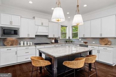 MODERN FARMHOUSE ESTATE WITH POOL AND PRIVATE GATED ENTRY: on Manor Golf and Country Club in Georgia - for sale on GolfHomes.com, golf home, golf lot