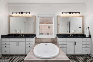 MODERN FARMHOUSE ESTATE WITH POOL AND PRIVATE GATED ENTRY: on Manor Golf and Country Club in Georgia - for sale on GolfHomes.com, golf home, golf lot