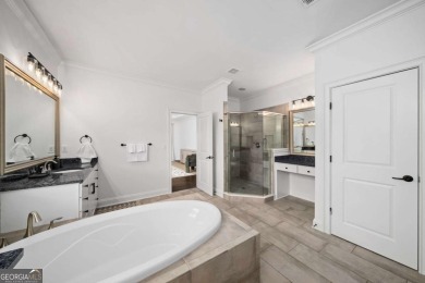 MODERN FARMHOUSE ESTATE WITH POOL AND PRIVATE GATED ENTRY: on Manor Golf and Country Club in Georgia - for sale on GolfHomes.com, golf home, golf lot