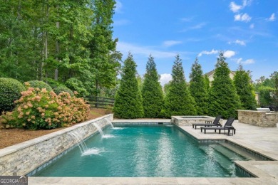 MODERN FARMHOUSE ESTATE WITH POOL AND PRIVATE GATED ENTRY: on Manor Golf and Country Club in Georgia - for sale on GolfHomes.com, golf home, golf lot