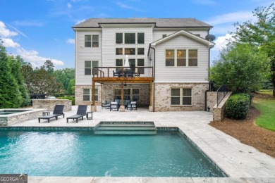 MODERN FARMHOUSE ESTATE WITH POOL AND PRIVATE GATED ENTRY: on Manor Golf and Country Club in Georgia - for sale on GolfHomes.com, golf home, golf lot