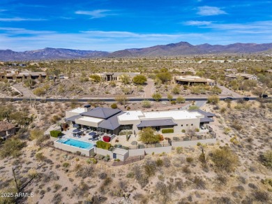 Spectacular mountain & city light views! Nestled in the serene on The Boulders Resort Golf Club in Arizona - for sale on GolfHomes.com, golf home, golf lot