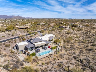 Spectacular mountain & city light views! Nestled in the serene on The Boulders Resort Golf Club in Arizona - for sale on GolfHomes.com, golf home, golf lot